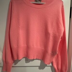 J. Crew Vibrant Pink Crew Neck Sweater
